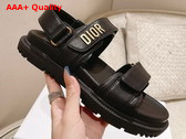 Dioract Sandal Black Lambskin Replica