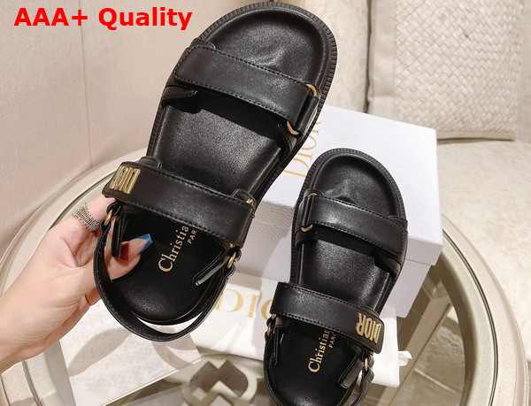 Dioract Sandal Black Lambskin Replica