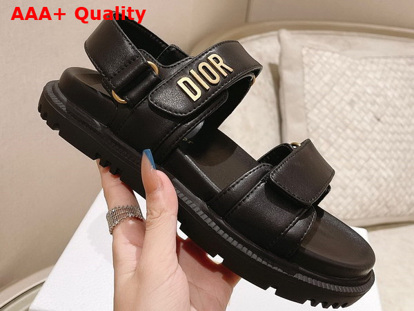 Dioract Sandal Black Lambskin Replica