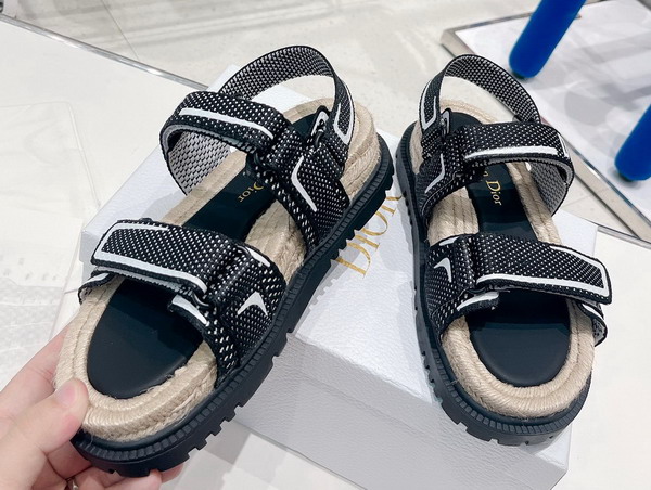 Dioract Sandal Black and White Technical Mesh and Rubber Replica