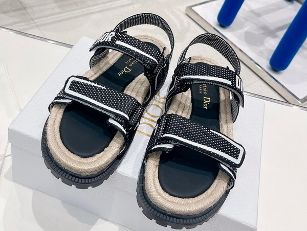 Dioract Sandal Black and White Technical Mesh and Rubber Replica