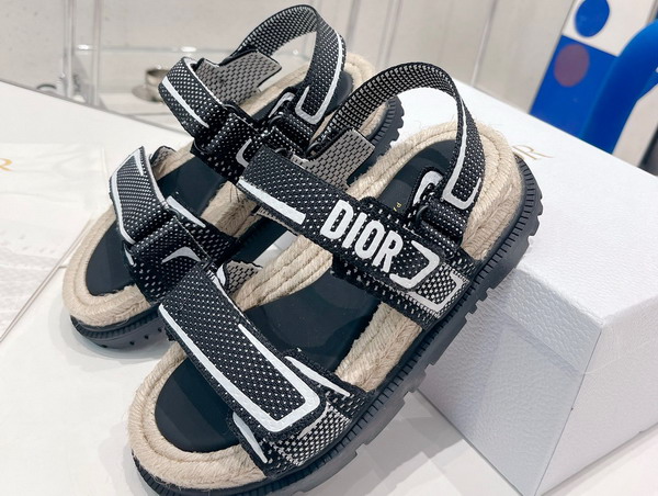 Dioract Sandal Black and White Technical Mesh and Rubber Replica