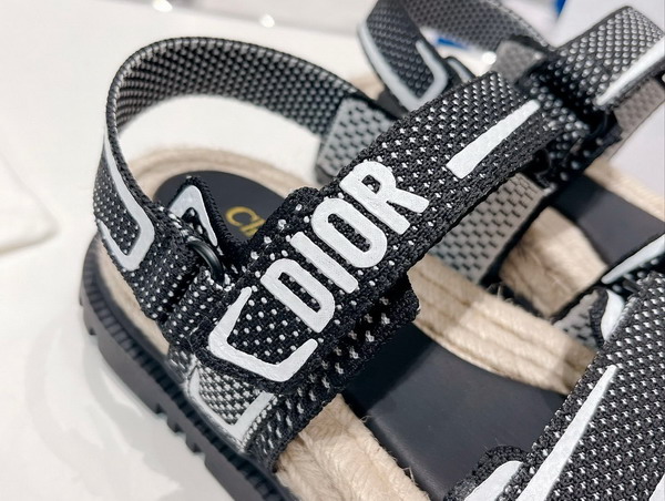 Dioract Sandal Black and White Technical Mesh and Rubber Replica