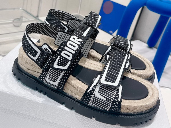 Dioract Sandal Black and White Technical Mesh and Rubber Replica