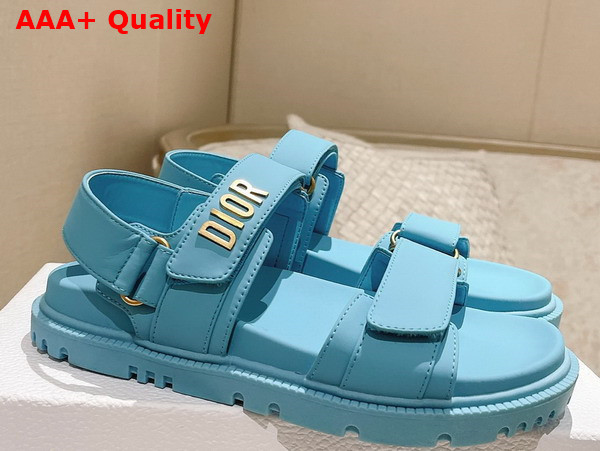 Dioract Sandal Conflower Blue Lambskin Replica