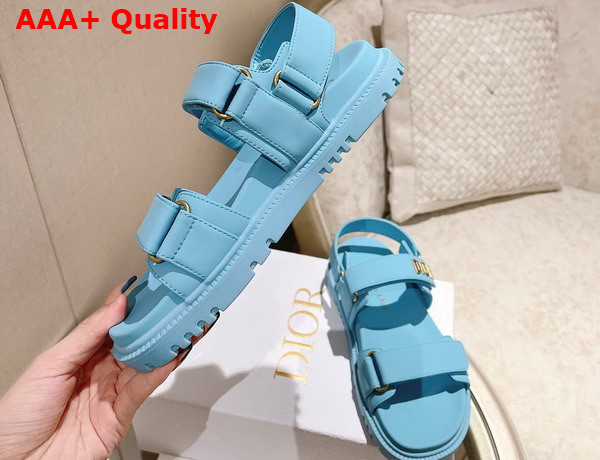 Dioract Sandal Conflower Blue Lambskin Replica