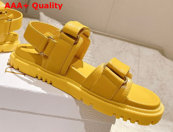 Dioract Sandal Mustard Yellow Lambskin Replica