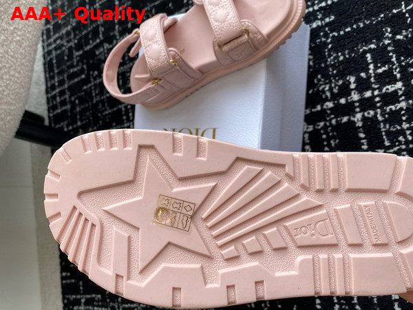 Dioract Sandal Rose Quartz Quilted Cannage Calfskin Replica