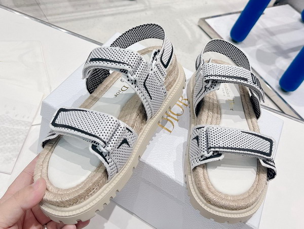 Dioract Sandal White and Black Technical Mesh and Rubber Replica