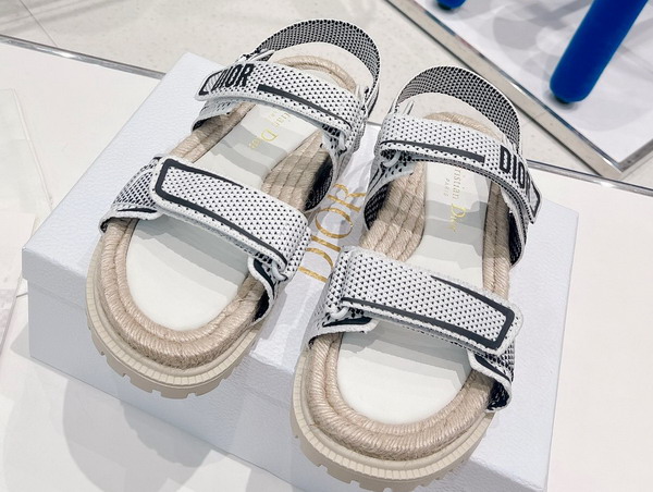 Dioract Sandal White and Black Technical Mesh and Rubber Replica