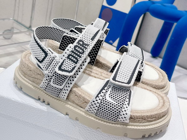 Dioract Sandal White and Black Technical Mesh and Rubber Replica