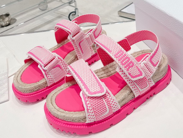 Dioract Sandal White and Bright Pink Technical Mesh and Rubber Replica