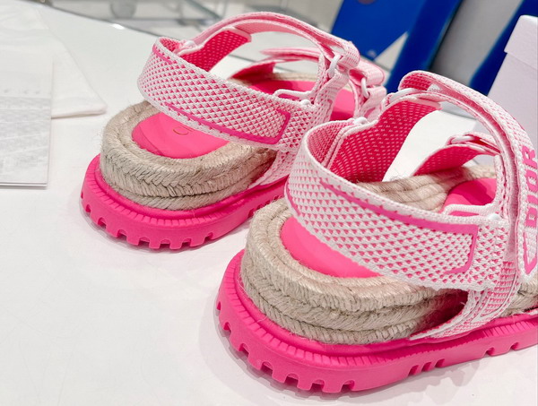 Dioract Sandal White and Bright Pink Technical Mesh and Rubber Replica