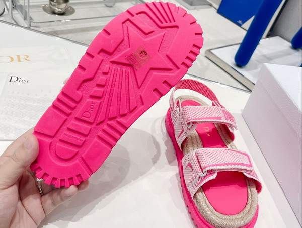 Dioract Sandal White and Bright Pink Technical Mesh and Rubber Replica