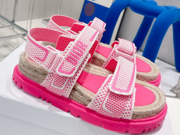 Dioract Sandal White and Bright Pink Technical Mesh and Rubber Replica