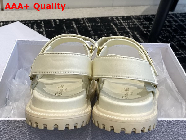 Dioract Sandal in Latte Lambskin Replica