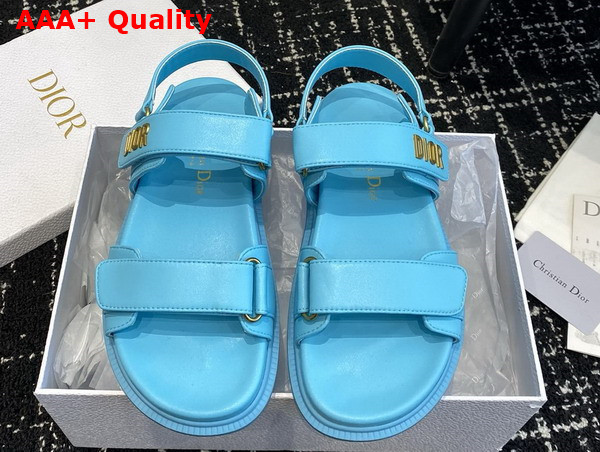Dioract Sandal in Turquoise Lambskin Replica