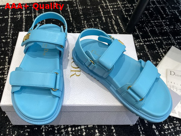 Dioract Sandal in Turquoise Lambskin Replica