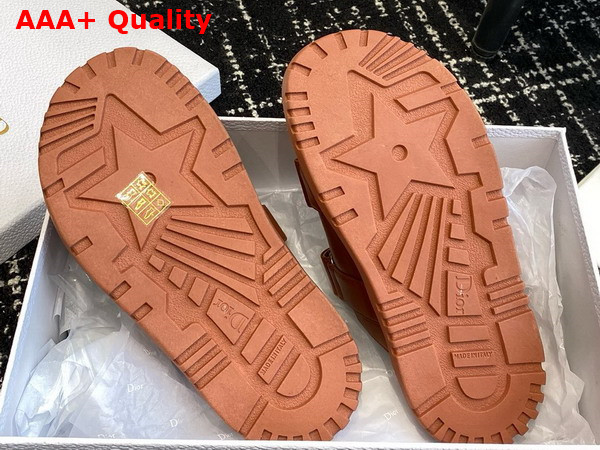 Dioract Slide in Brown Lambskin Replica