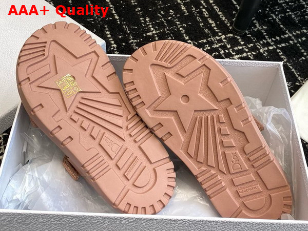 Dioract Slide in Nude Pink Lambskin Replica