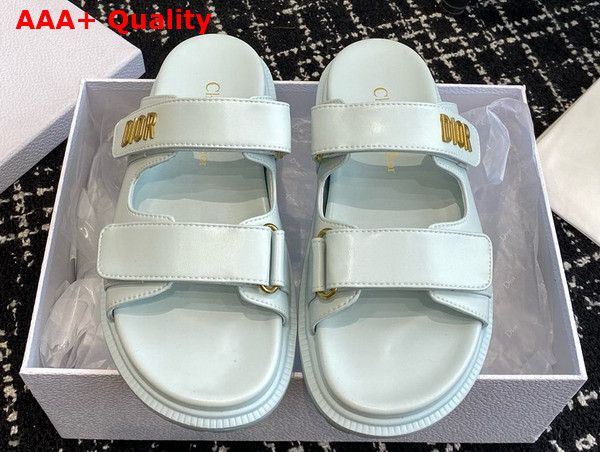 Dioract Slide in Pastel Blue Lambskin Replica