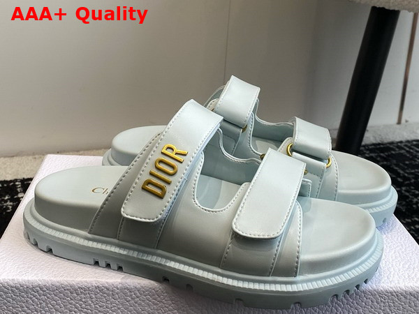 Dioract Slide in Pastel Blue Lambskin Replica