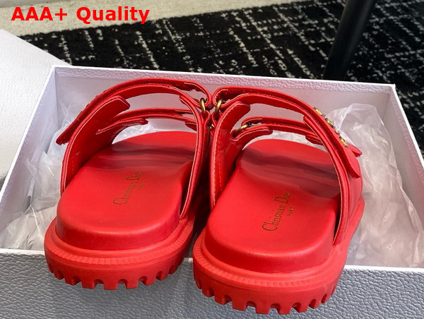 Dioract Slide in Red Lambskin Replica