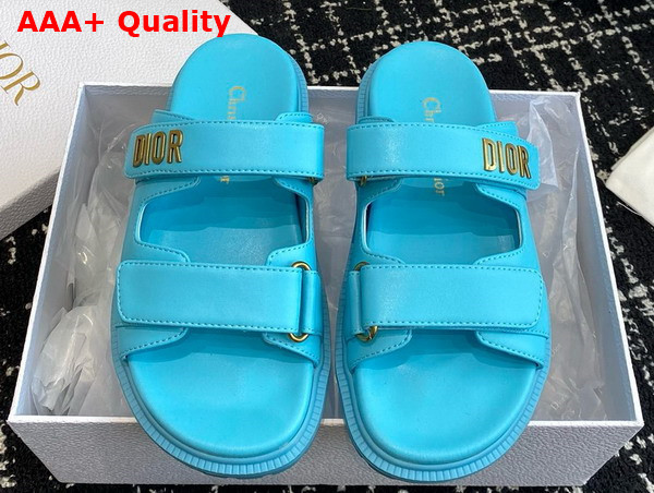 Dioract Slide in Turquoise Lambskin Replica