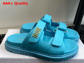 Dioract Slide in Turquoise Lambskin Replica