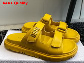 Dioract Slide in Yellow Lambskin Replica