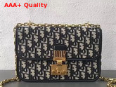 Dioraddict Bag in Black Dior Oblique Jacquard Canvas Replica
