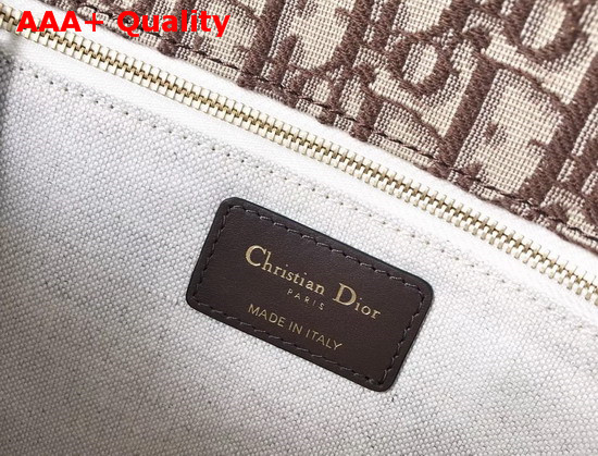 Dioraddict Bag in Brown Dior Oblique Jacquard Canvas Replica