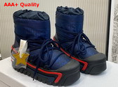 Dioralps Snow Ankle Boot Deep Blue Mizza Shiny Nylon Replica