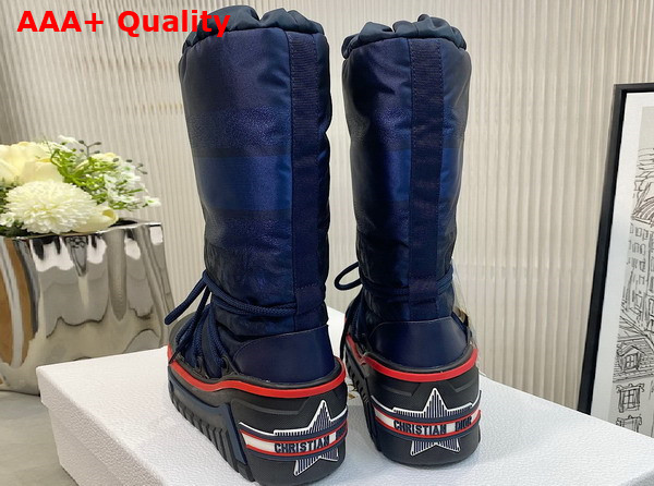 Dioralps Snow Boot Deep Blue Mizza Shiny Nylon Replica