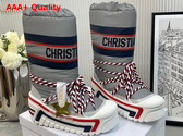 Dioralps Snow Boot Silver Tone Dior Star Reflective Technical Fabric Replica