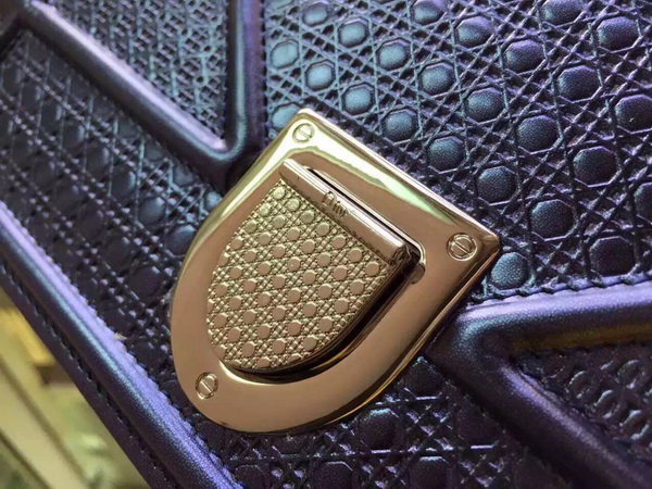 Diorama Bag Metallic Blue Calfskin for Sale