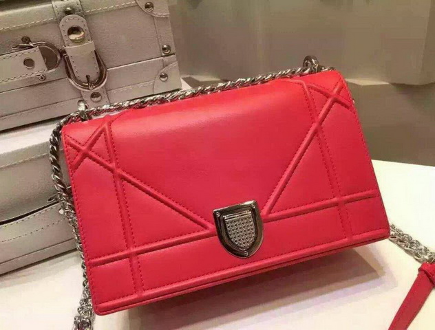 Diorama Bag Red Calfskin for Sale