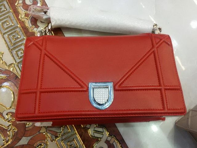 Diorama Bag Red Calfskin for Sale