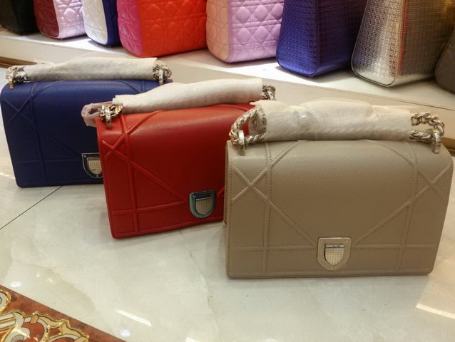 Diorama Bag Red Calfskin for Sale