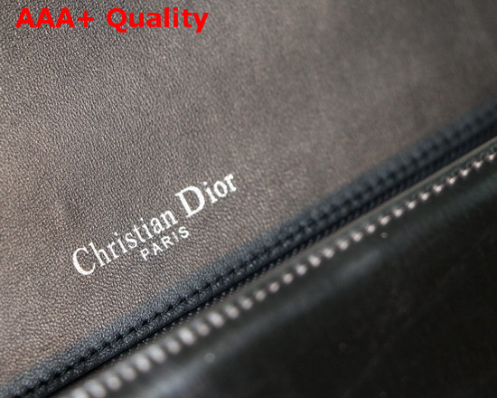 Diorama Bag in Antique Silver Metallic Calfskin with Micro Cannage Motif Replica