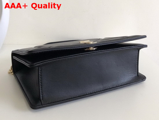 Diorama Bag in Black Quilted Lambskin with Large Cannage Motif Replica