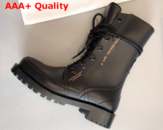 Diorcamp Ankle Boot Black Rubber Replica