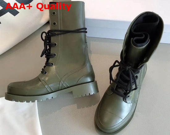 Diorcamp Ankle Boot Green Rubber Replica