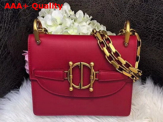 Diordirection Flap Bag in Red Lambskin Replica