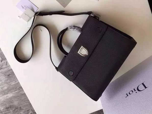 Diorever Bag Black Bullcalf Leather for Sale