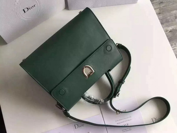 Diorever Bag Green Smooth Calf Leather for Sale