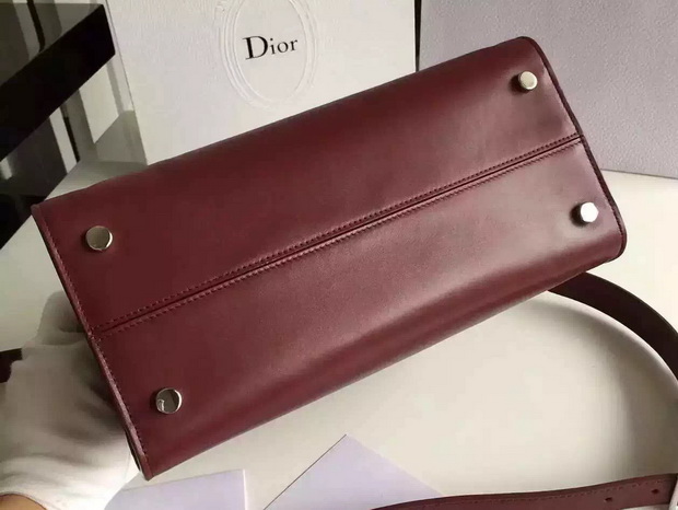 Diorever Bag Oxblood Smooth Calf Leather for Sale
