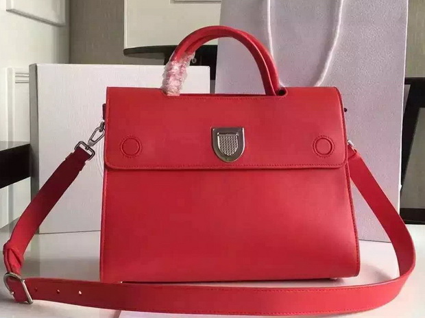 Diorever Bag Red Smooth Calf Leather for Sale