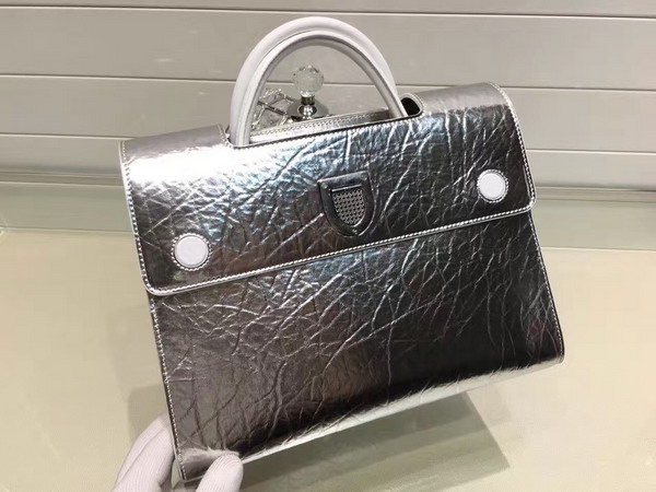 Diorever Bag in Silver Calf Leather for Sale