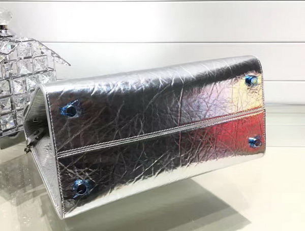 Diorever Bag in Silver Calf Leather for Sale